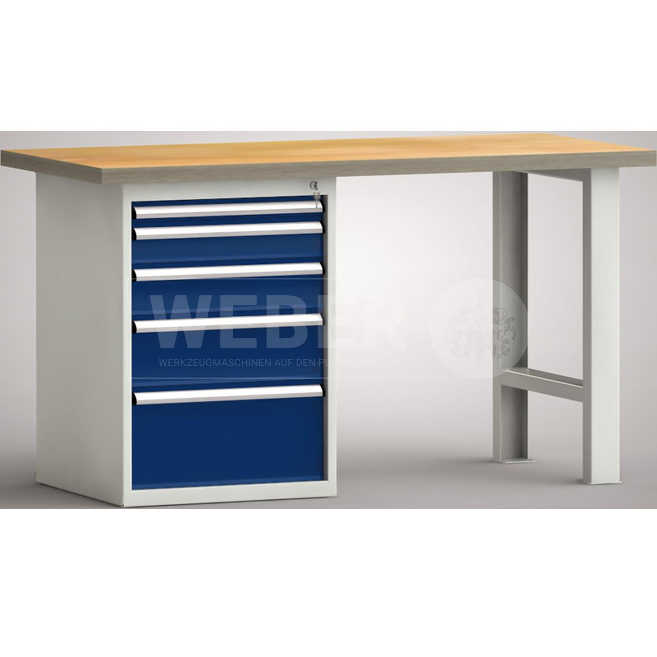 Werkbank mit 5 Schubladen