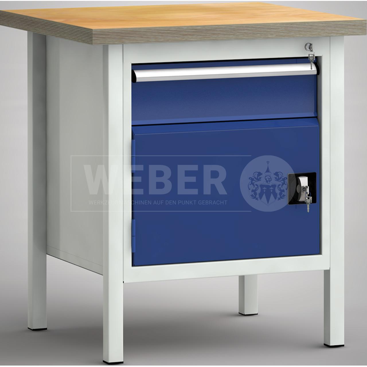Werkbank mit Schrank