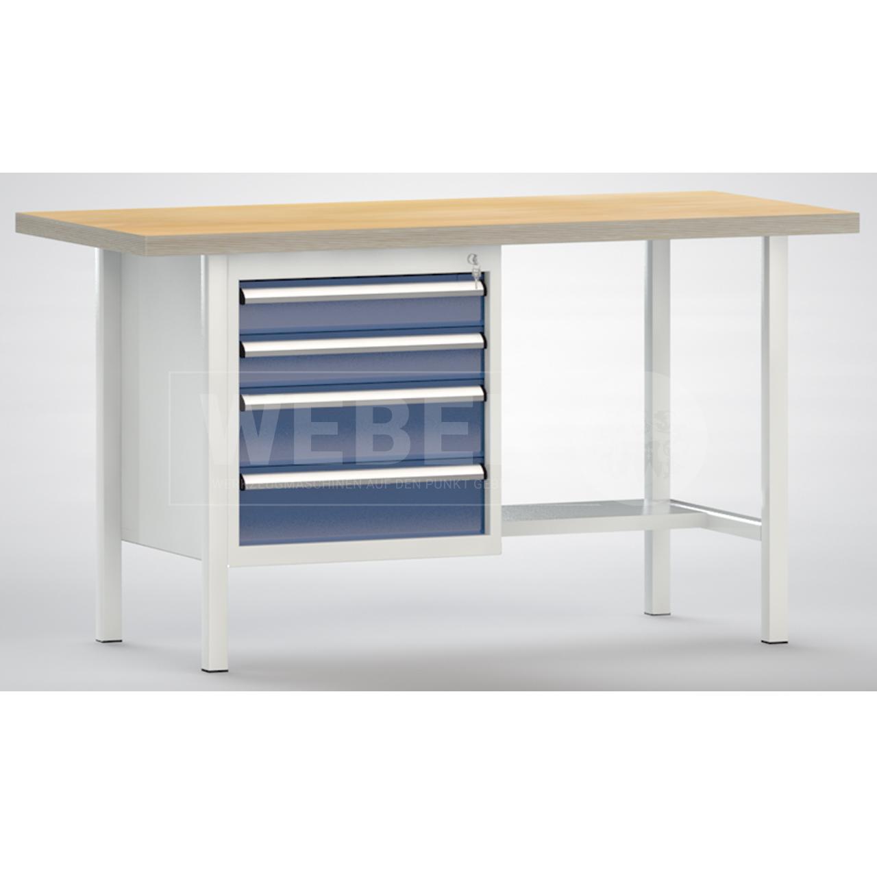 Werkbank mit 4 Schubladen