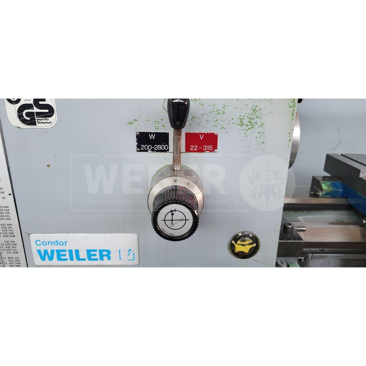 Weiler Condor B Leit- und Zugspindeldrehmaschine