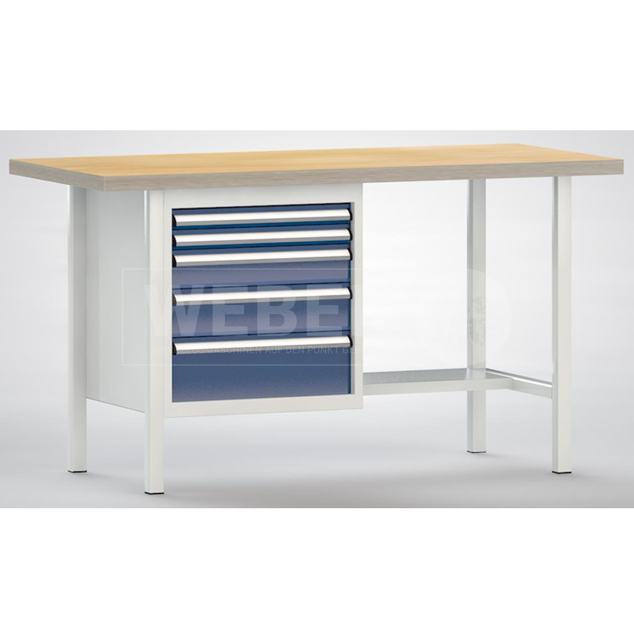 Werkbank mit 5 Schubladen