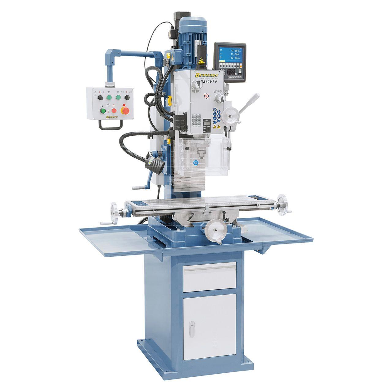 Bohr- und Fräsmaschine FM 50 HSV mit Digitalanzeige