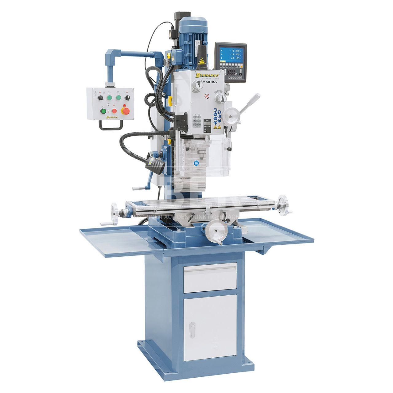 Bohr- und Fräsmaschine FM 50 HSV mit Digitalanzeige