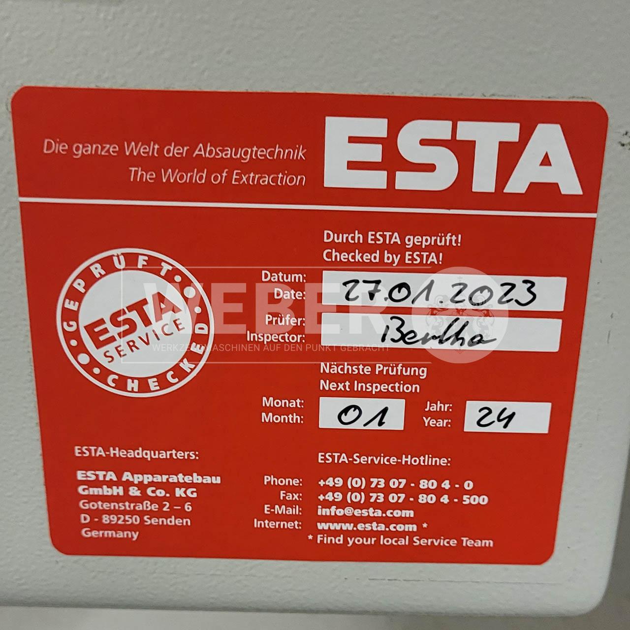 ESTA Dustmac F-378 Absaug- und Filteranlage für Schweißrauch