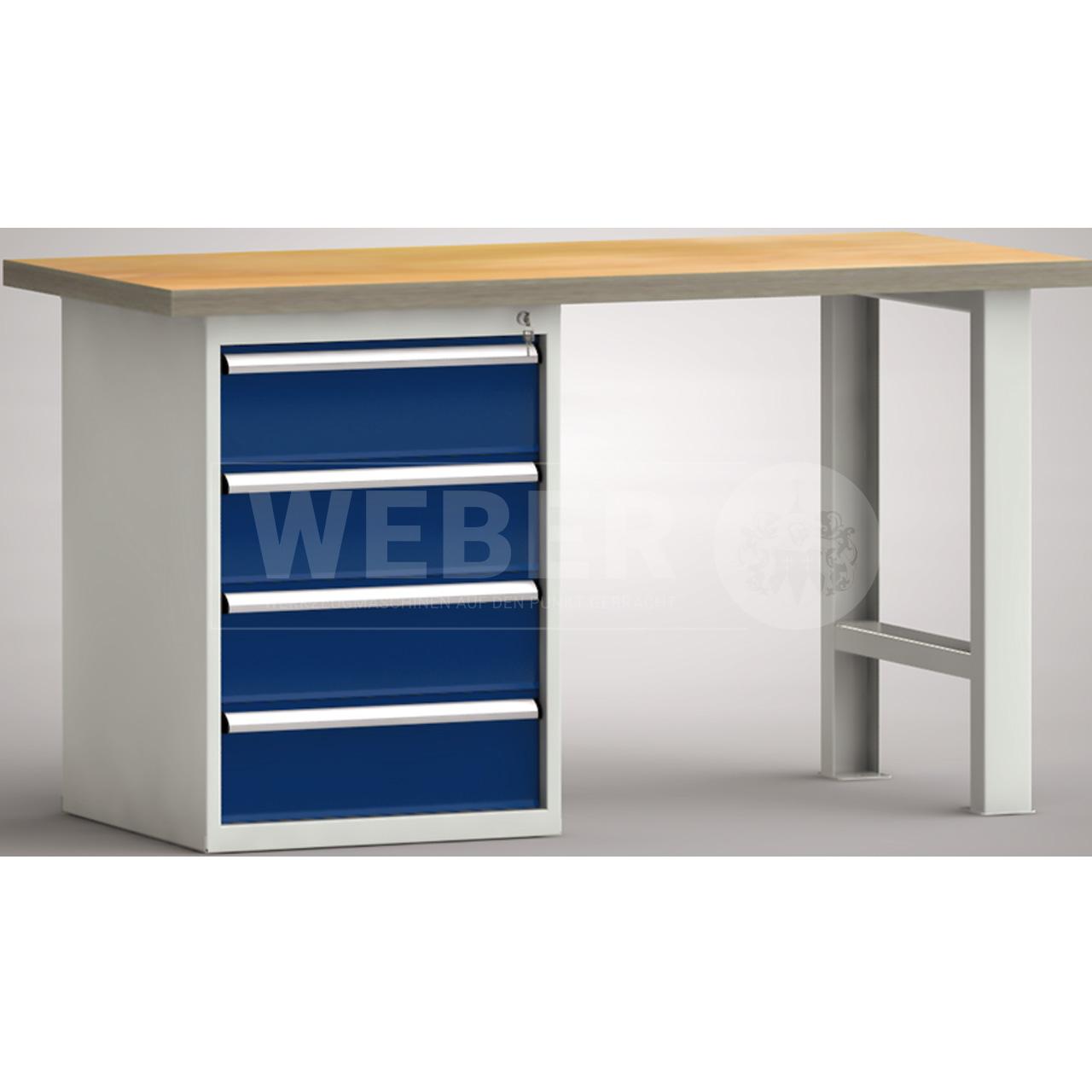 Werkbank mit 4 Schubladen