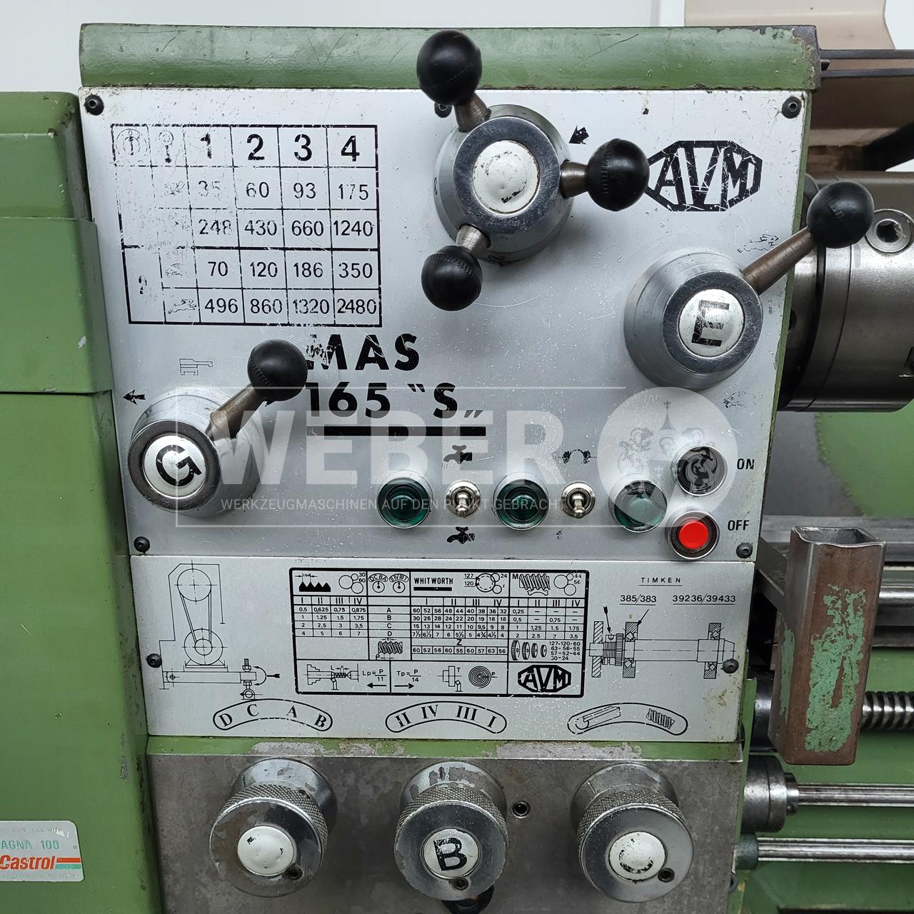 AVM Angelini MAS 165 S Leit- und Zugspindeldrehmaschine